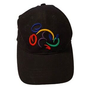 Walt Disney World Mens Hat‎ Black Mickey Mouse VTG Cotton Adjustable Cap